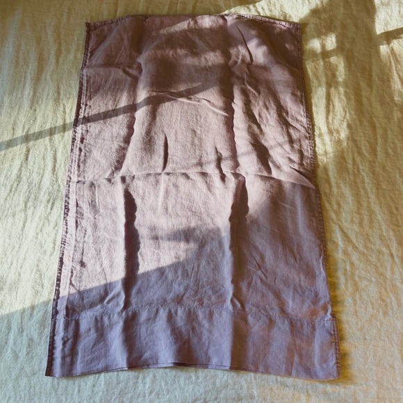 Lilac purple linen pillow cases, 2 - Picture 2 of 2